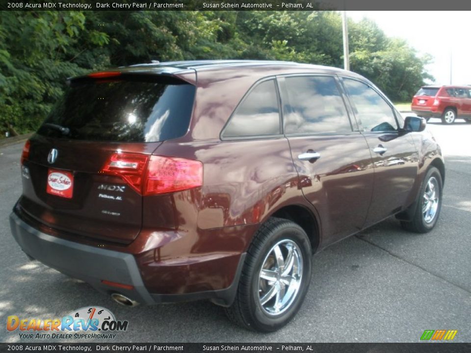 2008 Acura MDX Technology Dark Cherry Pearl / Parchment Photo #9
