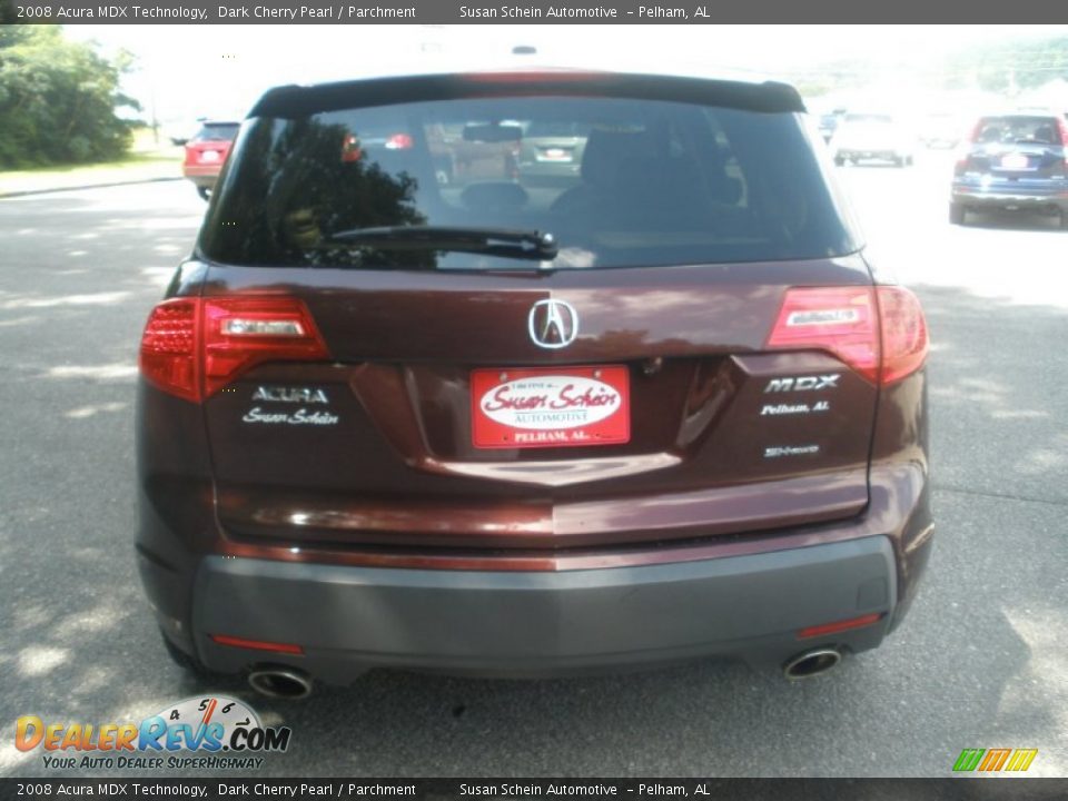 2008 Acura MDX Technology Dark Cherry Pearl / Parchment Photo #10