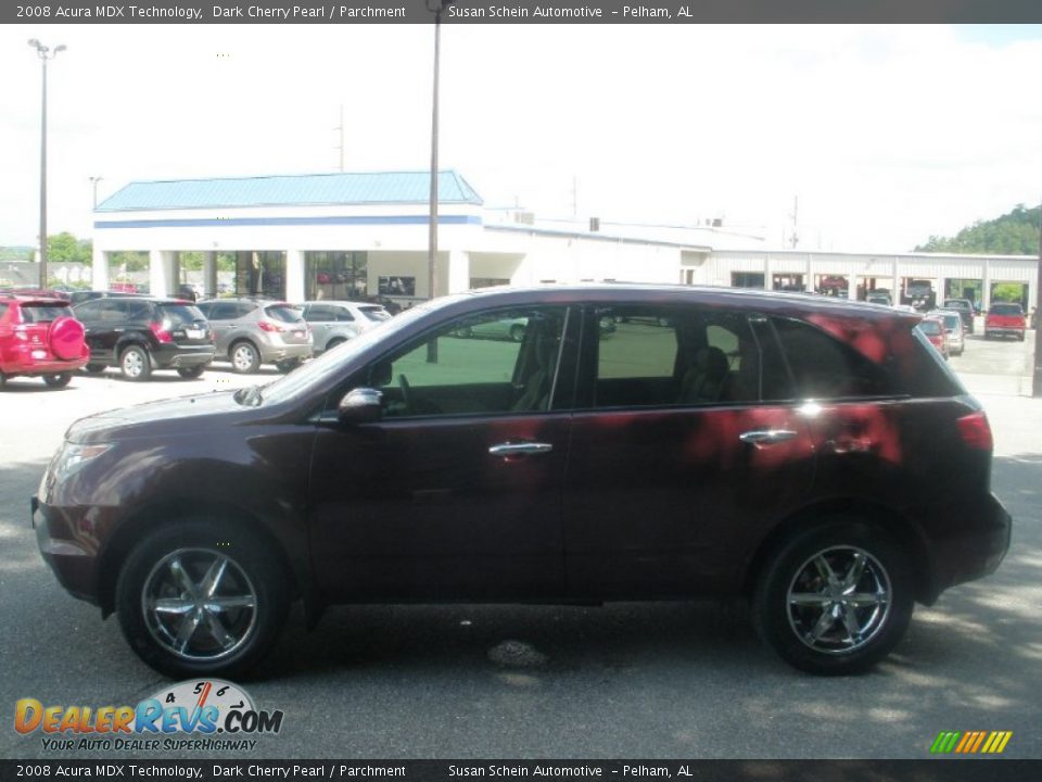2008 Acura MDX Technology Dark Cherry Pearl / Parchment Photo #12