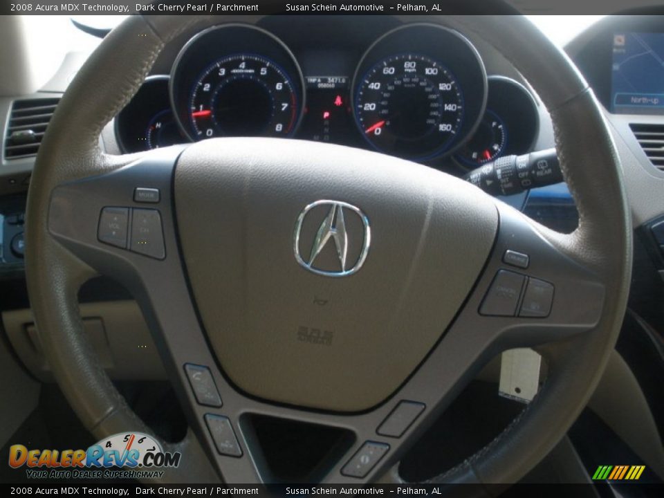 2008 Acura MDX Technology Dark Cherry Pearl / Parchment Photo #25