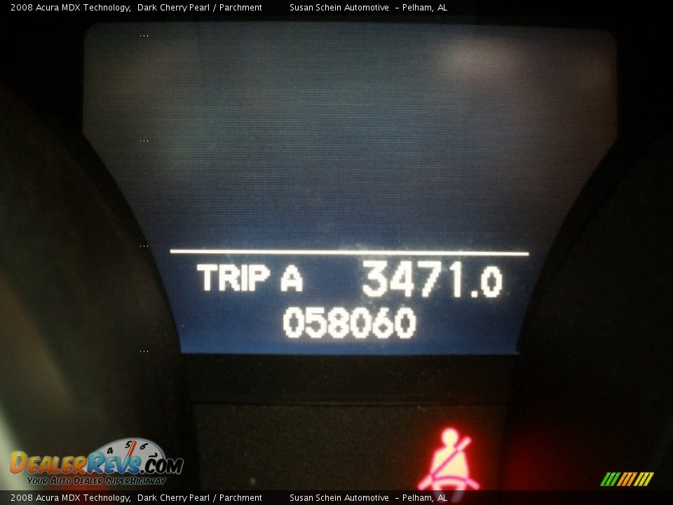 2008 Acura MDX Technology Dark Cherry Pearl / Parchment Photo #26