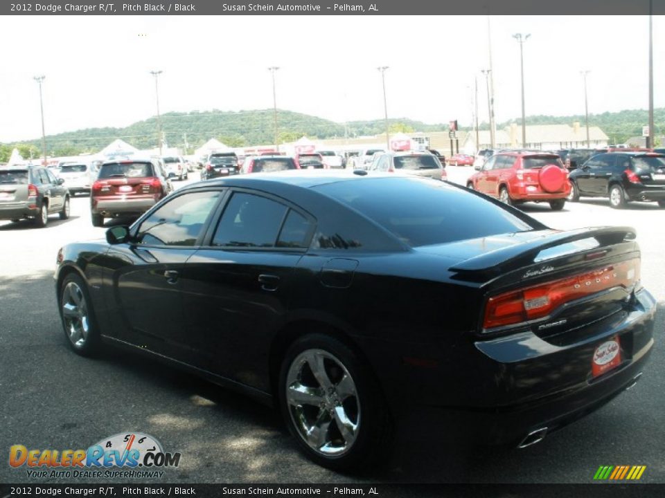 2012 Dodge Charger R/T Pitch Black / Black Photo #11