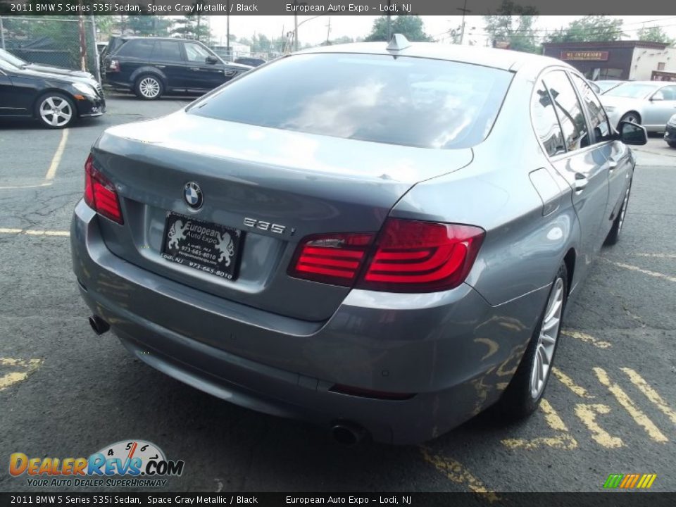 2011 BMW 5 Series 535i Sedan Space Gray Metallic / Black Photo #3