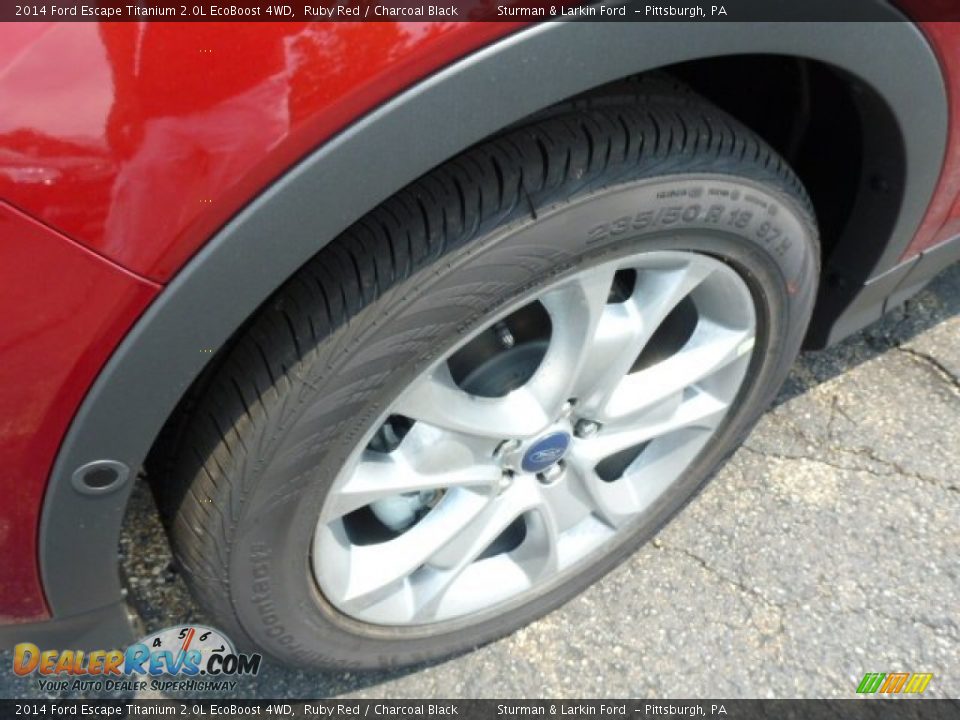 2014 Ford Escape Titanium 2.0L EcoBoost 4WD Ruby Red / Charcoal Black Photo #7
