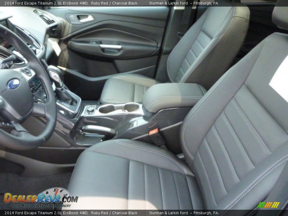 2014 Ford Escape Titanium 2.0L EcoBoost 4WD Ruby Red / Charcoal Black Photo #8
