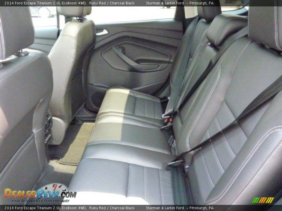 2014 Ford Escape Titanium 2.0L EcoBoost 4WD Ruby Red / Charcoal Black Photo #9