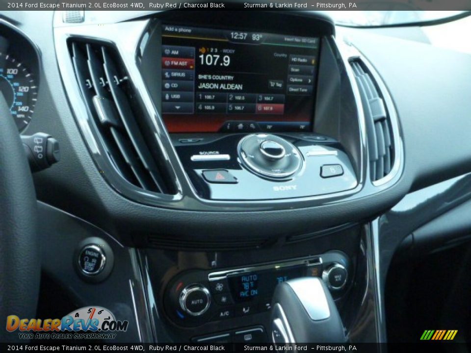 2014 Ford Escape Titanium 2.0L EcoBoost 4WD Ruby Red / Charcoal Black Photo #13