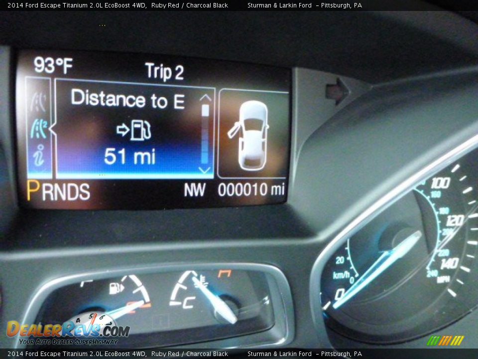 2014 Ford Escape Titanium 2.0L EcoBoost 4WD Ruby Red / Charcoal Black Photo #14