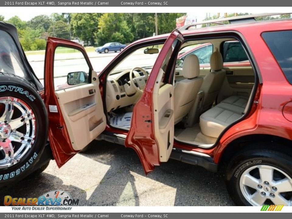 2011 Ford Escape XLT 4WD Sangria Red Metallic / Camel Photo #7
