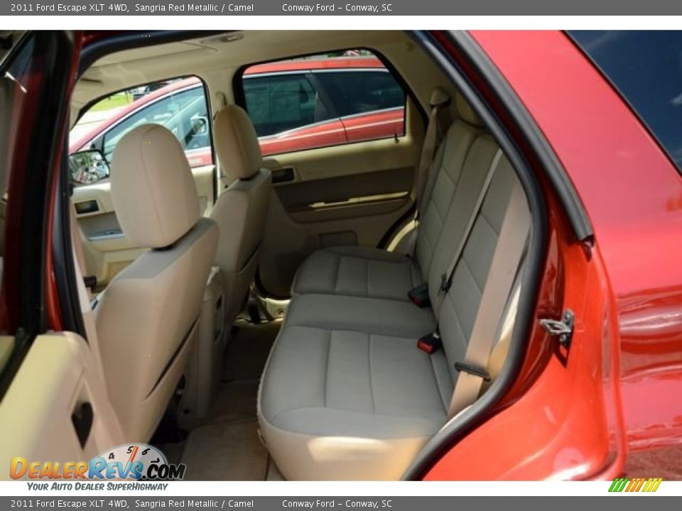 2011 Ford Escape XLT 4WD Sangria Red Metallic / Camel Photo #8