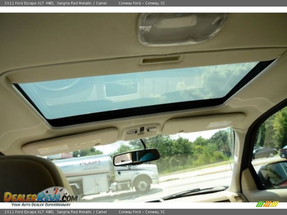 2011 Ford Escape XLT 4WD Sangria Red Metallic / Camel Photo #9