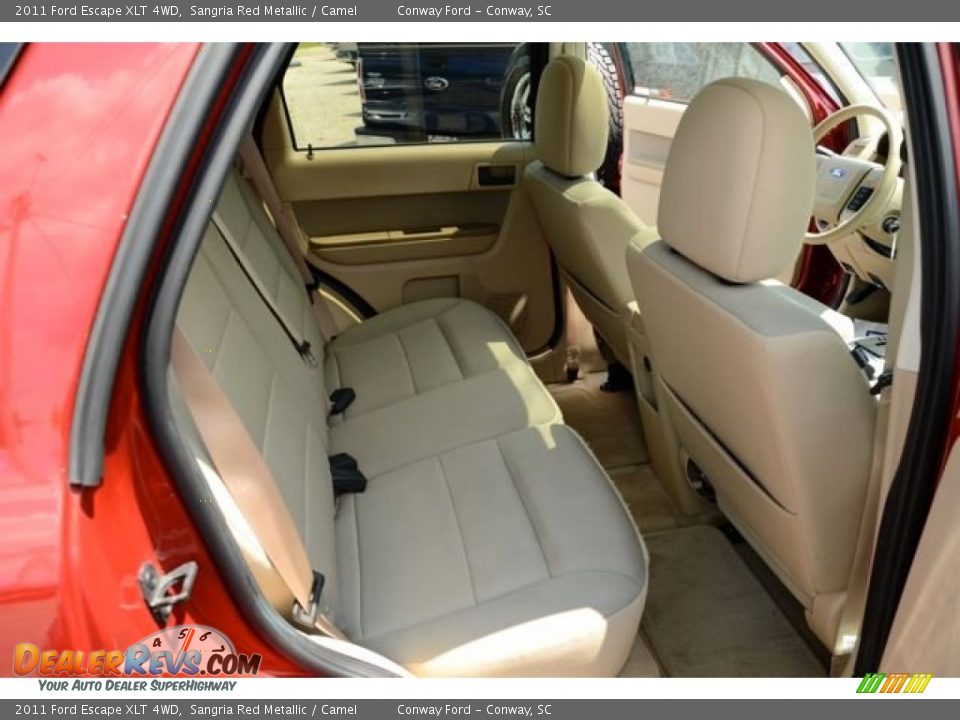 2011 Ford Escape XLT 4WD Sangria Red Metallic / Camel Photo #12