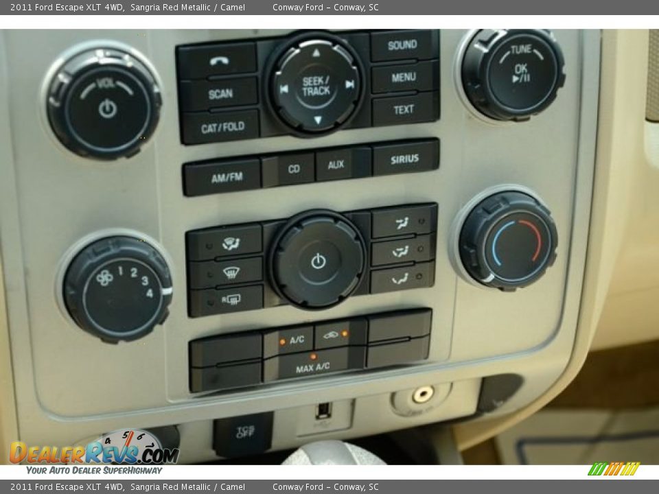 2011 Ford Escape XLT 4WD Sangria Red Metallic / Camel Photo #26