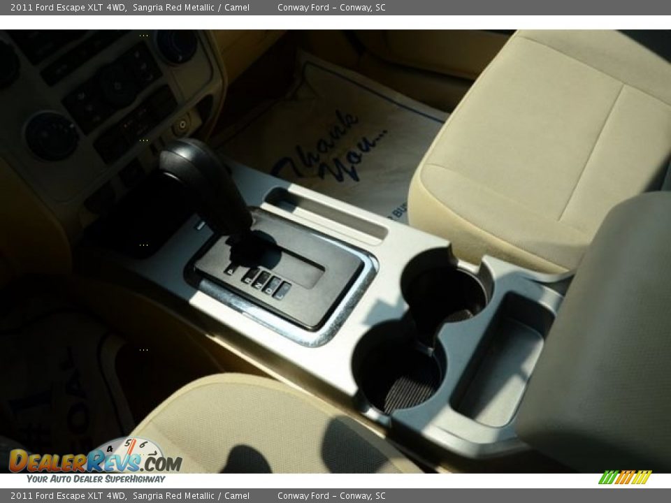 2011 Ford Escape XLT 4WD Sangria Red Metallic / Camel Photo #27
