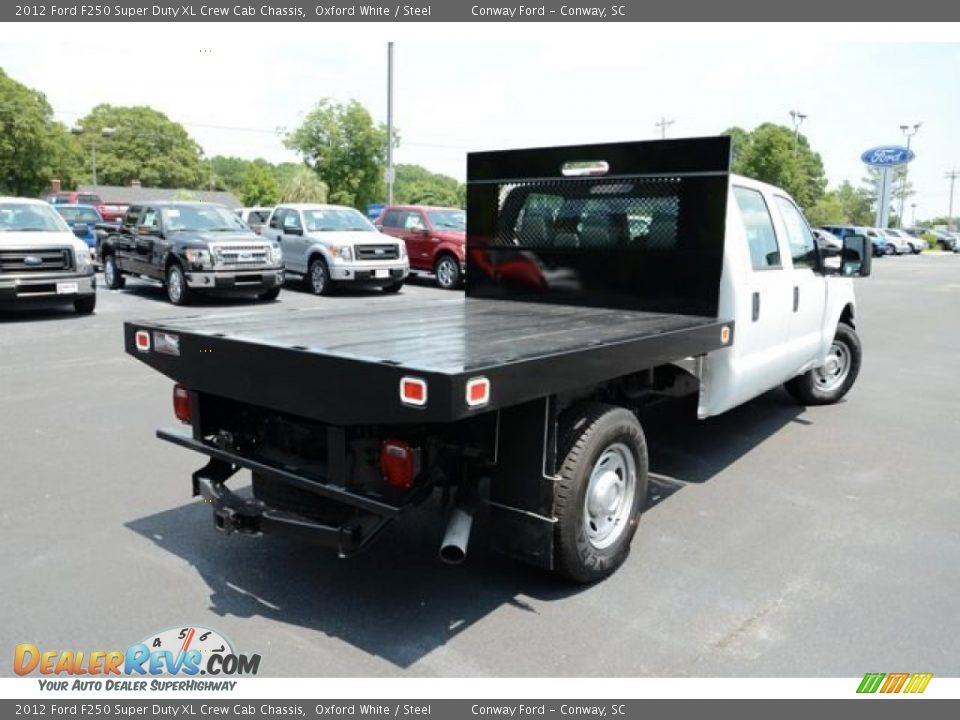 2012 Ford F250 Super Duty XL Crew Cab Chassis Oxford White / Steel Photo #5