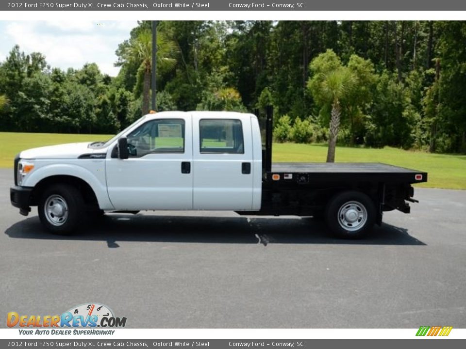 2012 Ford F250 Super Duty XL Crew Cab Chassis Oxford White / Steel Photo #8