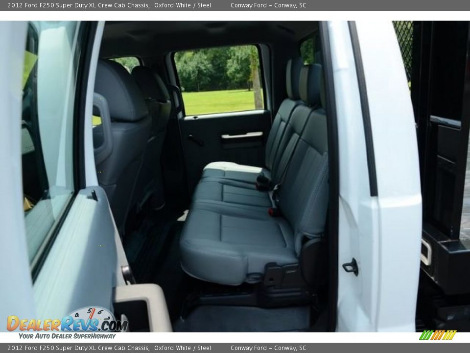 2012 Ford F250 Super Duty XL Crew Cab Chassis Oxford White / Steel Photo #12