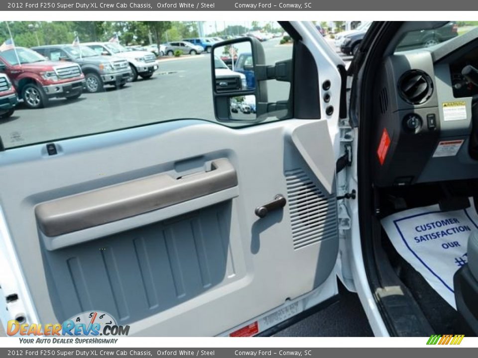 2012 Ford F250 Super Duty XL Crew Cab Chassis Oxford White / Steel Photo #14