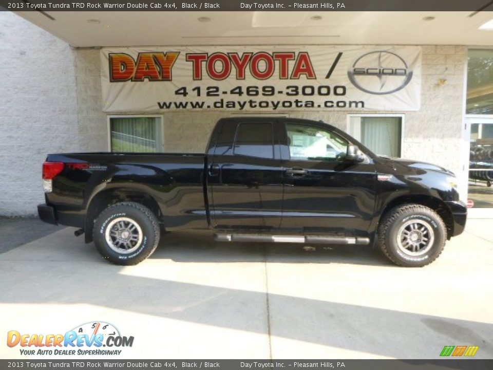 2013 Toyota Tundra TRD Rock Warrior Double Cab 4x4 Black / Black Photo #1