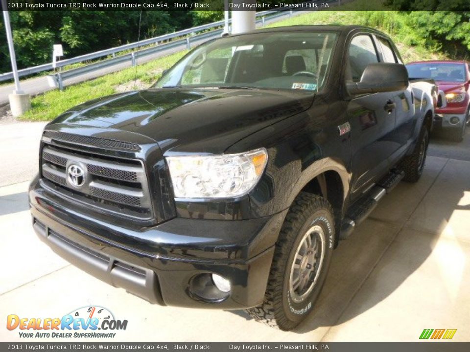 2013 Toyota Tundra TRD Rock Warrior Double Cab 4x4 Black / Black Photo #5