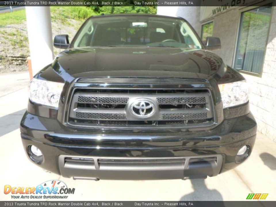 2013 Toyota Tundra TRD Rock Warrior Double Cab 4x4 Black / Black Photo #6