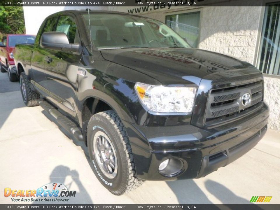 2013 Toyota Tundra TRD Rock Warrior Double Cab 4x4 Black / Black Photo #7
