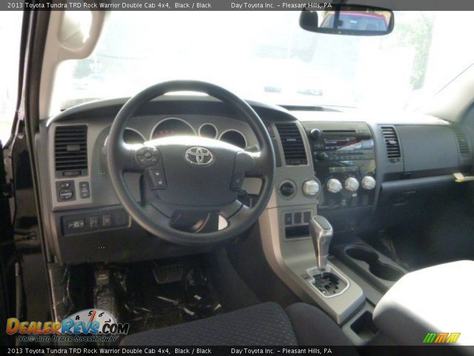 2013 Toyota Tundra TRD Rock Warrior Double Cab 4x4 Black / Black Photo #14
