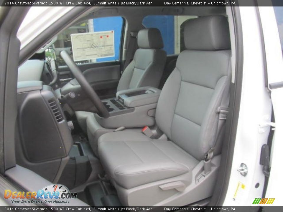 Front Seat of 2014 Chevrolet Silverado 1500 WT Crew Cab 4x4 Photo #12