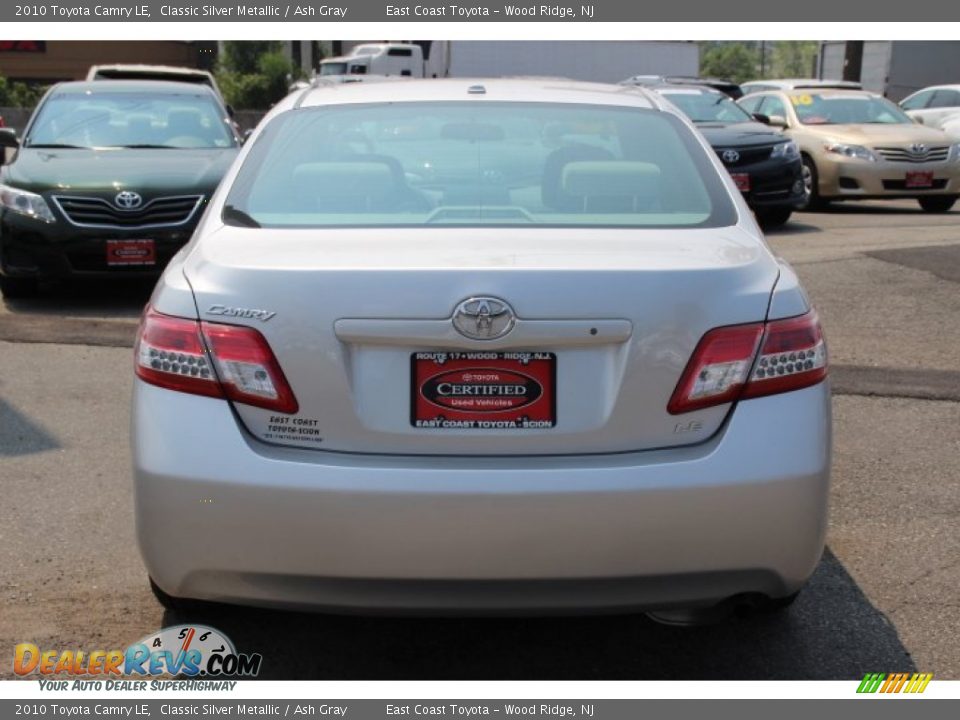 2010 Toyota Camry LE Classic Silver Metallic / Ash Gray Photo #5