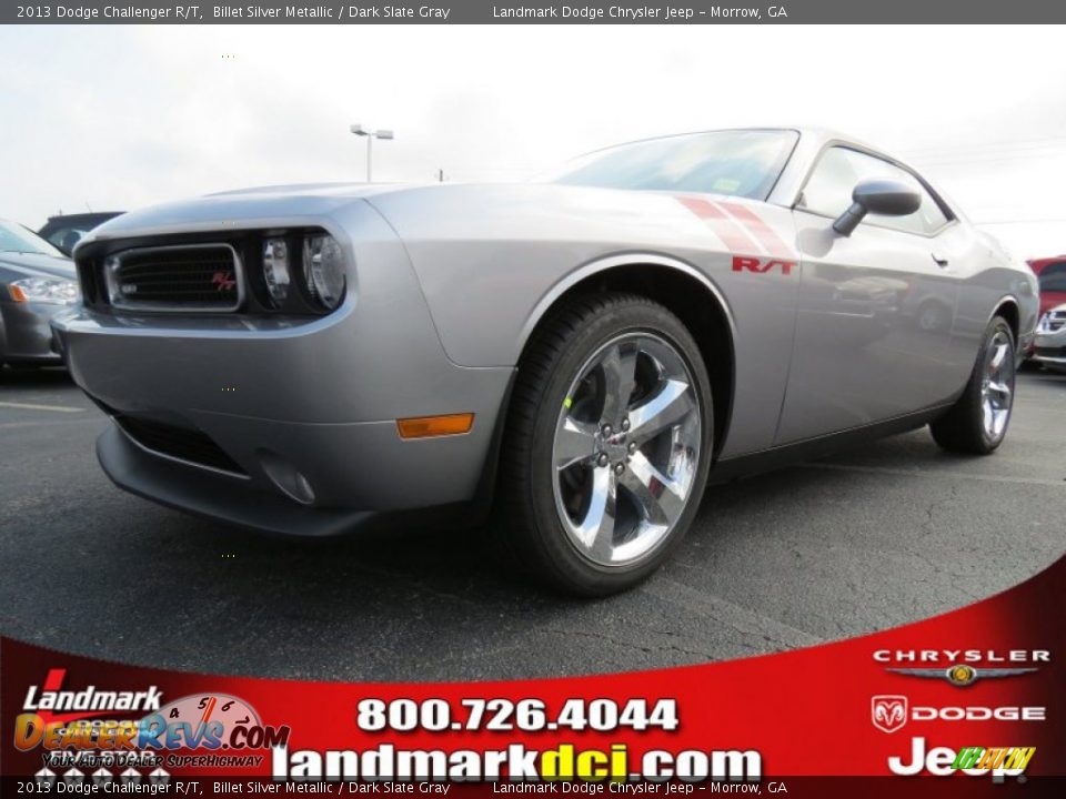 2013 Dodge Challenger R/T Billet Silver Metallic / Dark Slate Gray Photo #1