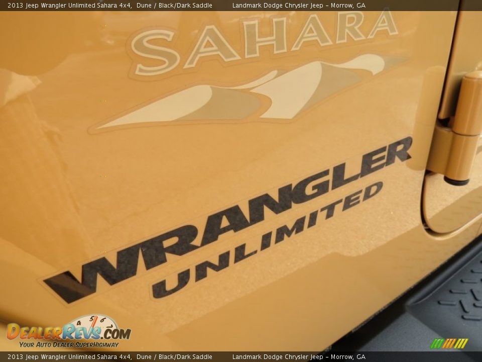 2013 Jeep Wrangler Unlimited Sahara 4x4 Dune / Black/Dark Saddle Photo #6