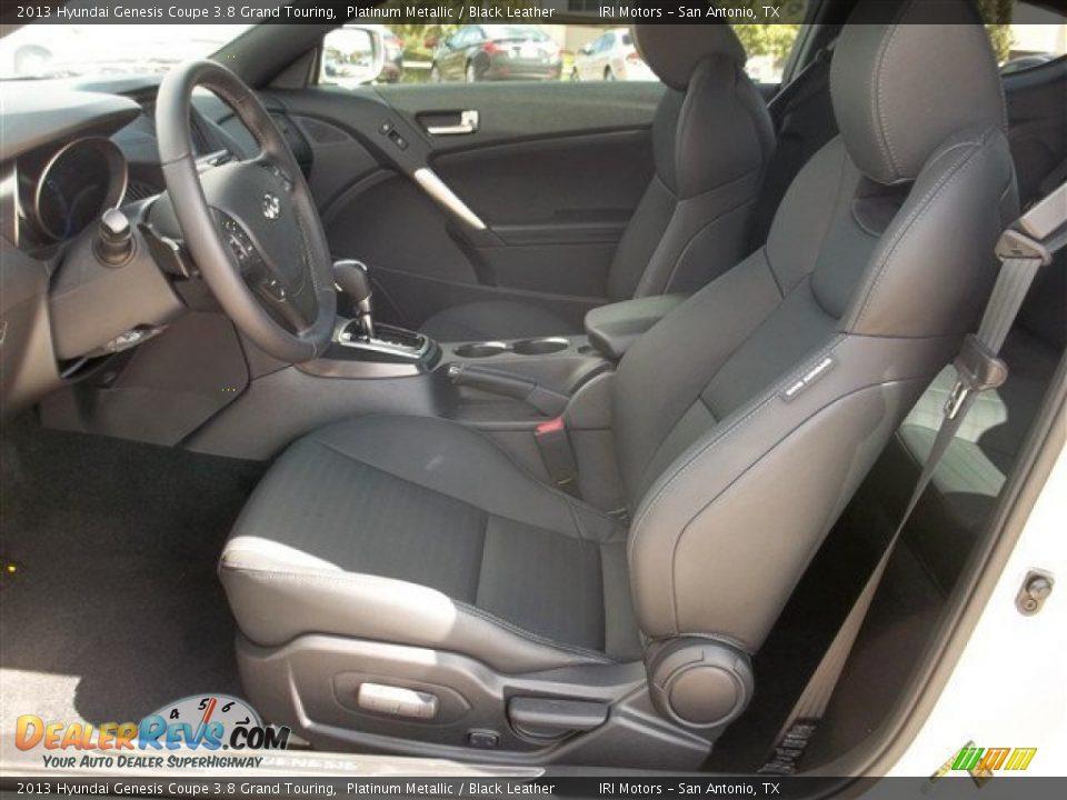2013 Hyundai Genesis Coupe 3.8 Grand Touring Platinum Metallic / Black Leather Photo #15