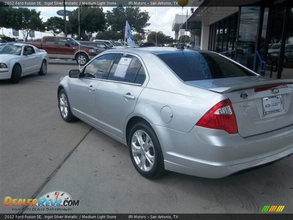 2012 Ford Fusion SE Ingot Silver Metallic / Medium Light Stone Photo #4