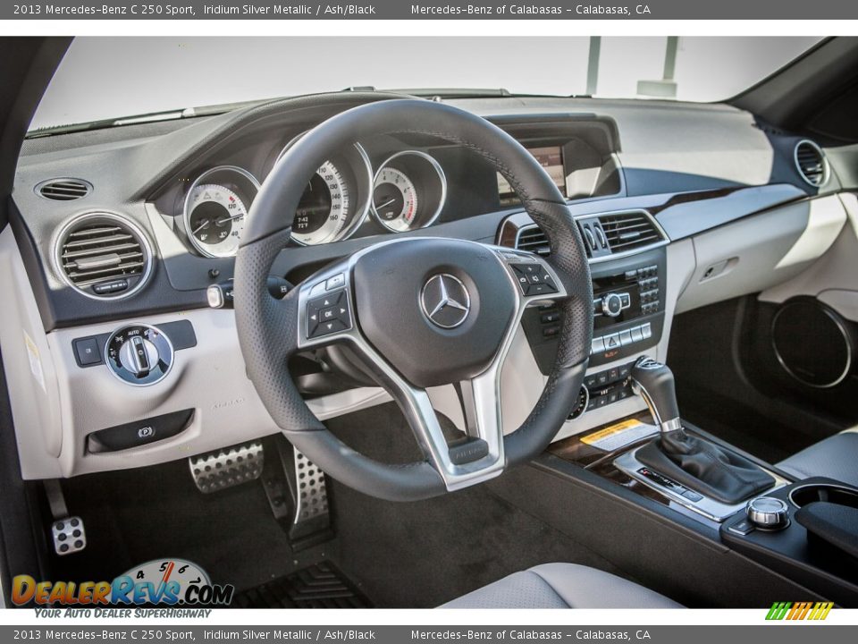 2013 Mercedes-Benz C 250 Sport Iridium Silver Metallic / Ash/Black Photo #5