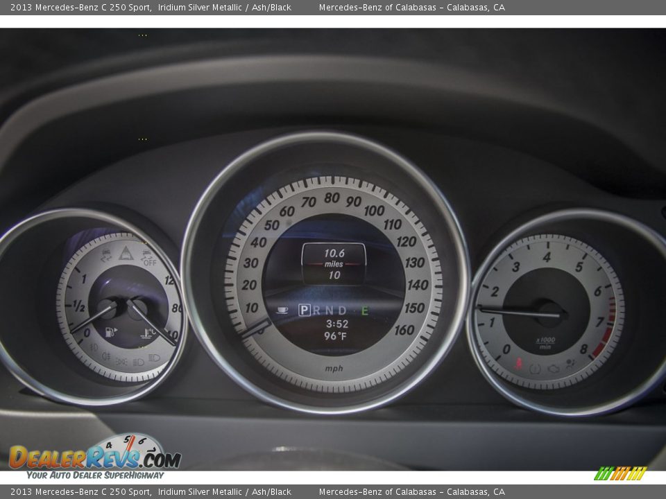2013 Mercedes-Benz C 250 Sport Iridium Silver Metallic / Ash/Black Photo #6
