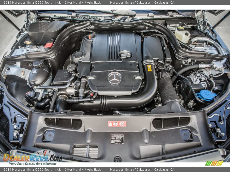 2013 Mercedes-Benz C 250 Sport Iridium Silver Metallic / Ash/Black Photo #9