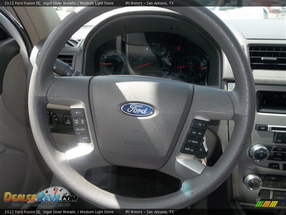 2012 Ford Fusion SE Ingot Silver Metallic / Medium Light Stone Photo #19