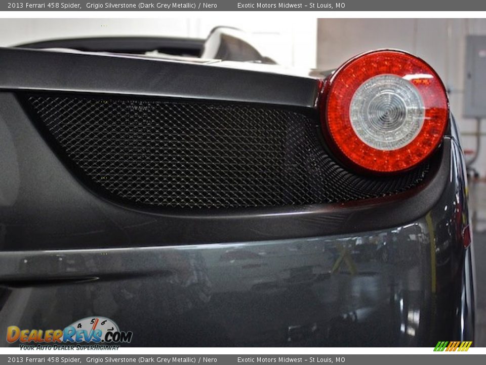 2013 Ferrari 458 Spider Grigio Silverstone (Dark Grey Metallic) / Nero Photo #26