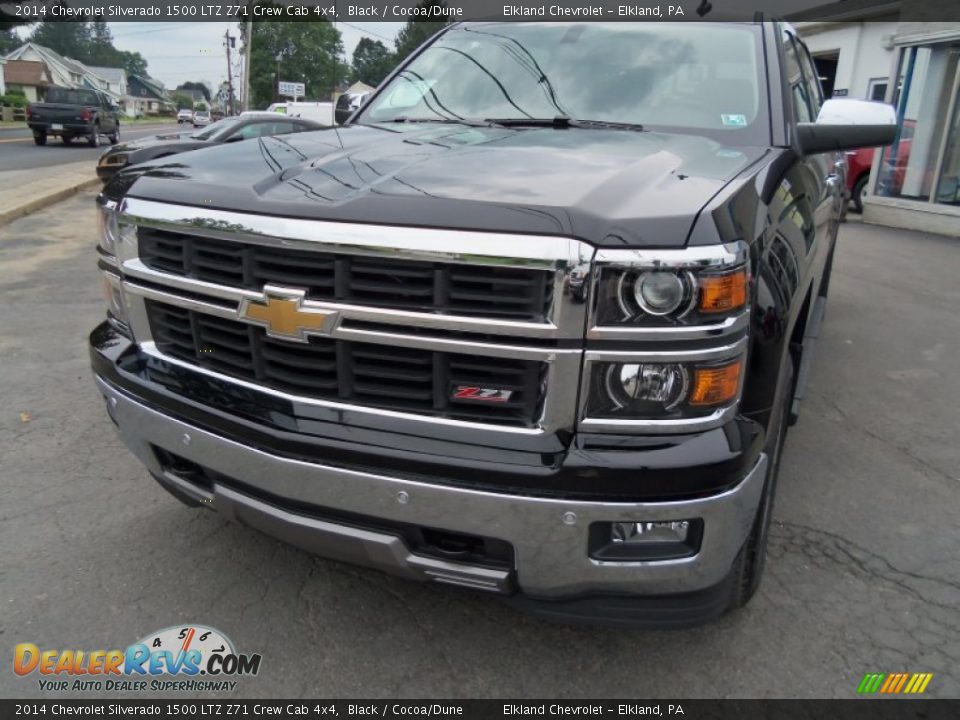 2014 Chevrolet Silverado 1500 LTZ Z71 Crew Cab 4x4 Black / Cocoa/Dune Photo #1