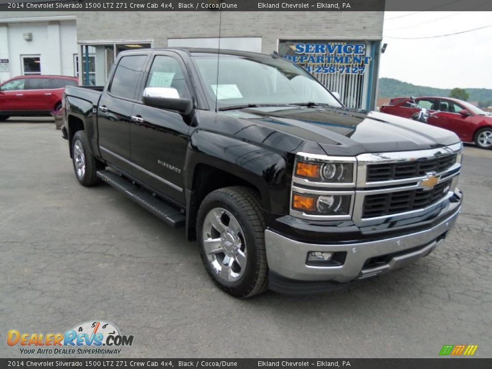 2014 Chevrolet Silverado 1500 LTZ Z71 Crew Cab 4x4 Black / Cocoa/Dune Photo #5