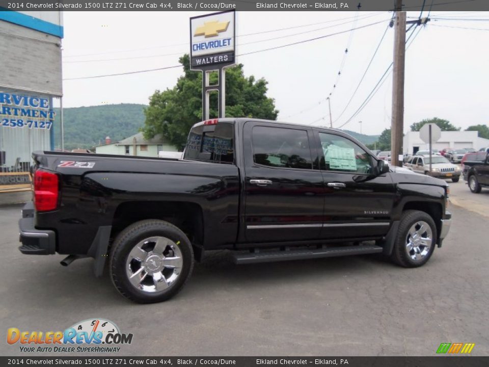 2014 Chevrolet Silverado 1500 LTZ Z71 Crew Cab 4x4 Black / Cocoa/Dune Photo #6