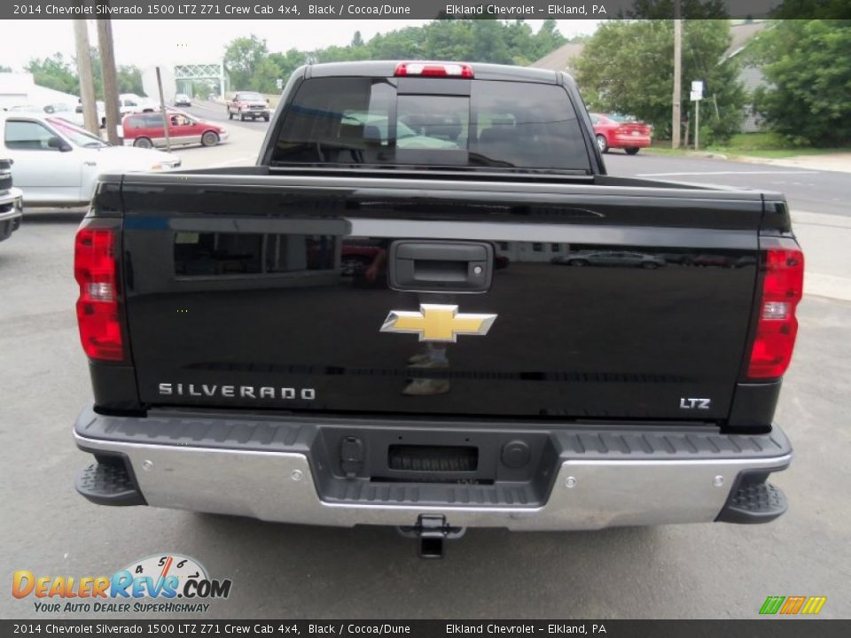 2014 Chevrolet Silverado 1500 LTZ Z71 Crew Cab 4x4 Black / Cocoa/Dune Photo #8