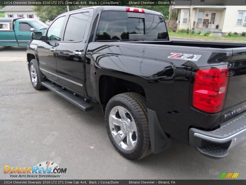 2014 Chevrolet Silverado 1500 LTZ Z71 Crew Cab 4x4 Black / Cocoa/Dune Photo #10