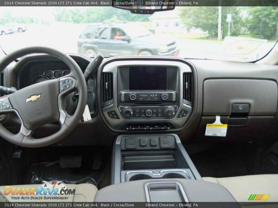 2014 Chevrolet Silverado 1500 LTZ Z71 Crew Cab 4x4 Black / Cocoa/Dune Photo #15