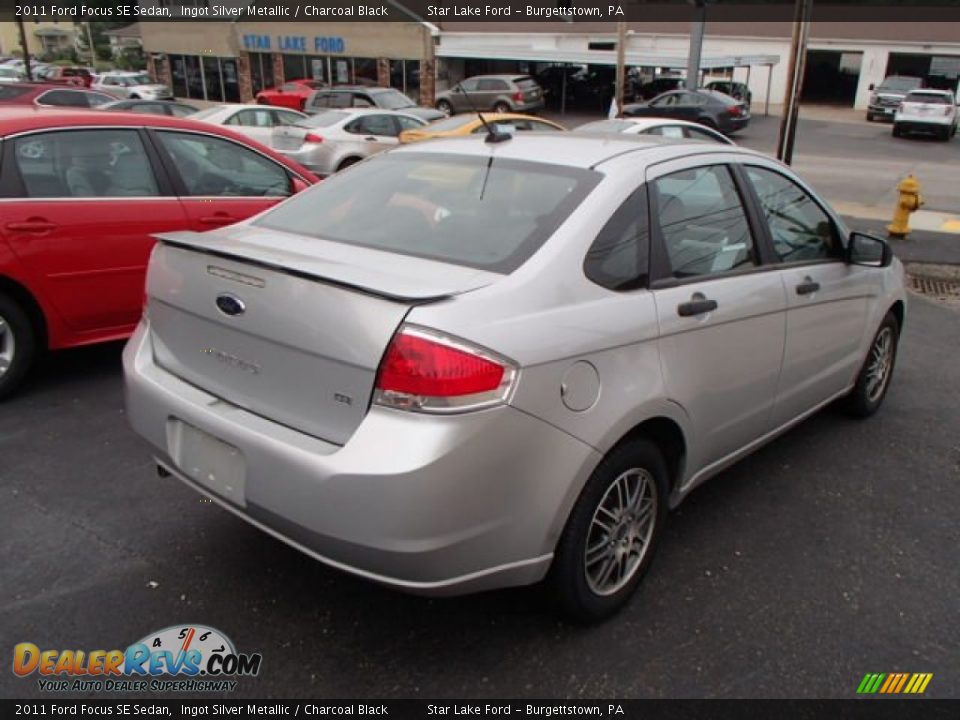 2011 Ford Focus SE Sedan Ingot Silver Metallic / Charcoal Black Photo #4