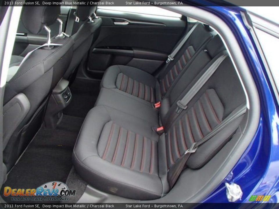 2013 Ford Fusion SE Deep Impact Blue Metallic / Charcoal Black Photo #12