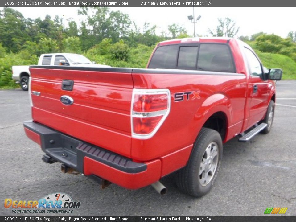 2009 Ford F150 STX Regular Cab Bright Red / Stone/Medium Stone Photo #2