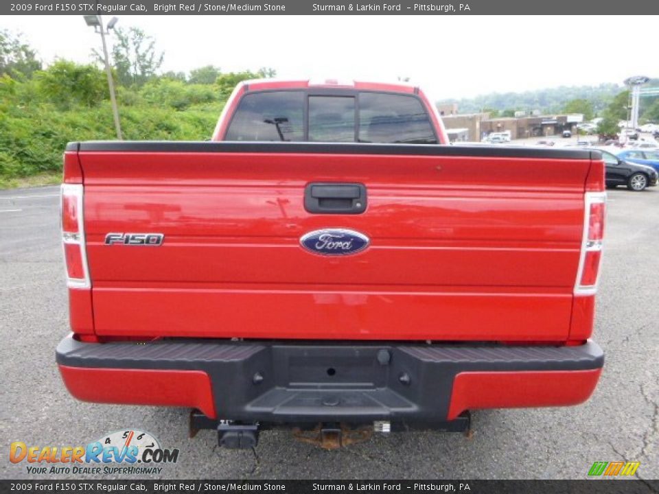 2009 Ford F150 STX Regular Cab Bright Red / Stone/Medium Stone Photo #3