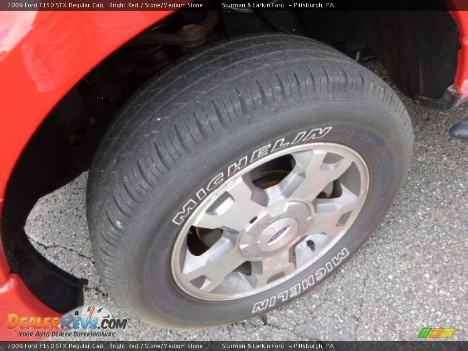 2009 Ford F150 STX Regular Cab Bright Red / Stone/Medium Stone Photo #7