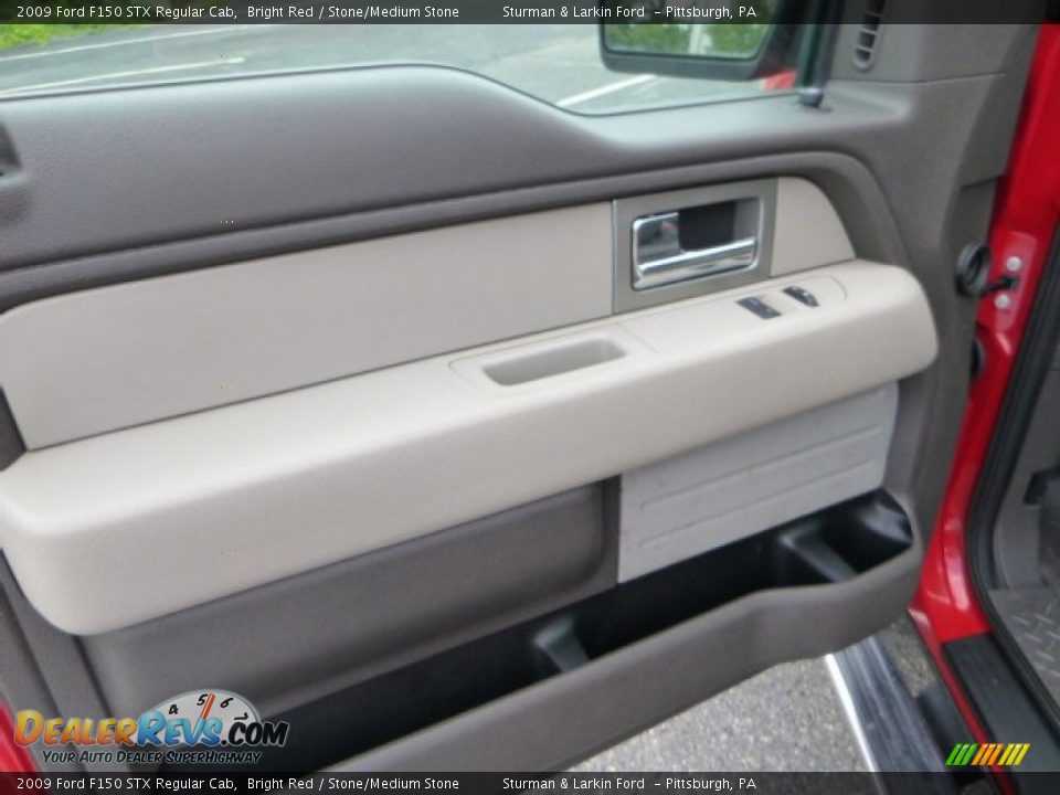2009 Ford F150 STX Regular Cab Bright Red / Stone/Medium Stone Photo #10